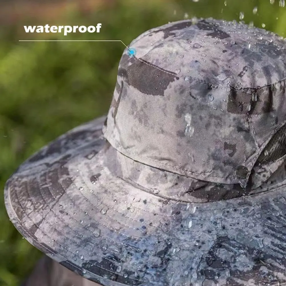 Wide Brim Sun Hat with 2 Solar Fan, Fishing Hat for Men, Solar Powered Fan Fishing Hats, 3 Speed Adjustable Fan Hat