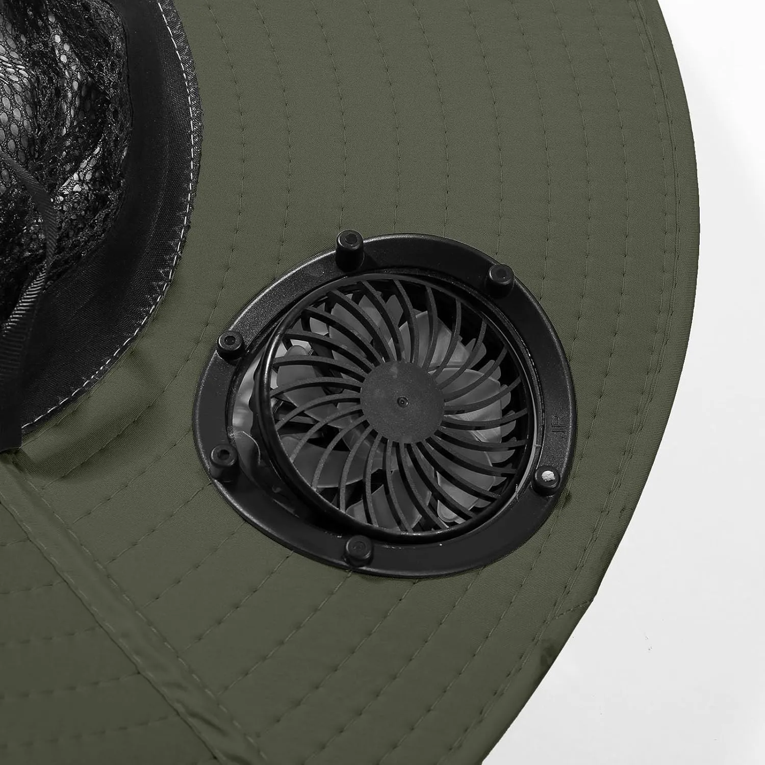 Wide Brim Sun Hat with 2 Solar Fan, Fishing Hat for Men, Solar Powered Fan Fishing Hats,Adjustable Fan Hat