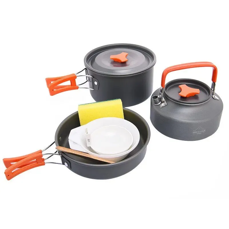 WIDESEA Camping Cookware Set Foldable Aluminium for Outdoor Cooking