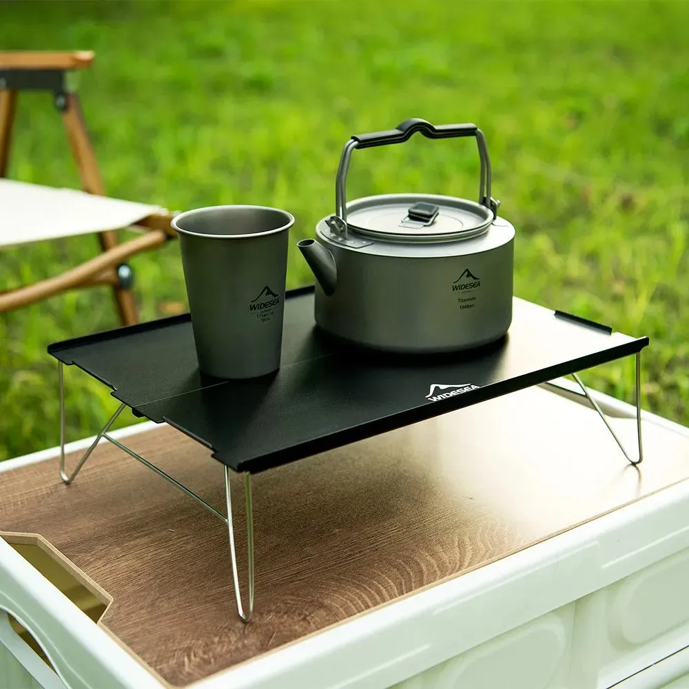 Widesea Outdoor Ultra-Light Foldable Camping Table - Portable Desk for Climbing, Fishing, Picnics, and Tourism