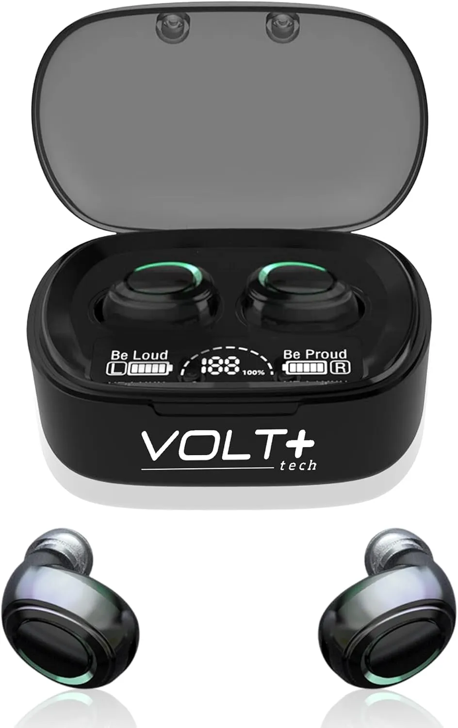 Wireless PRO Bluetooth 5.3 Earbuds Compatible with Meizu 20   36 Hour Playback Use, Wireless IPX4 Waterproof/Sweatproof/Noise Reduction with Quad Mic