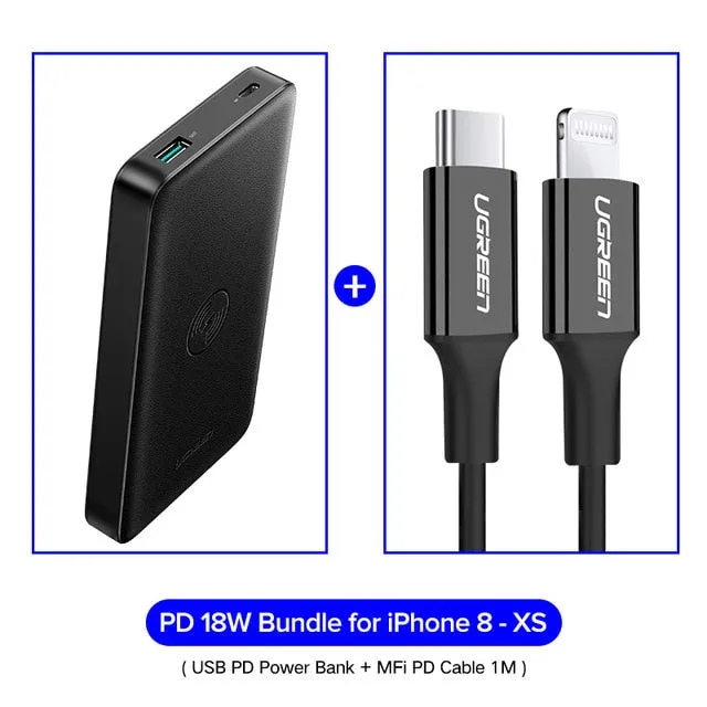 Wireless QC3.0 PD Ugreen Bank Powerbank Limited-time offer Charger Mi For 10000mAh iPhone Battery Portable Reliable Charger Quick Xiaomi Poverbank 9 Power