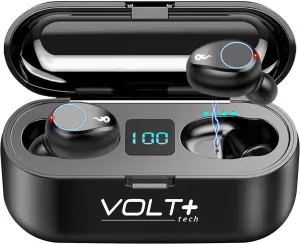 Wireless V5.3 Bluetooth Earbuds Compatible with Meizu 20 Classic and 2,000Mah PowerBank LED Display, Mic 8D Bass IPX7 Waterproof/Sweatproof