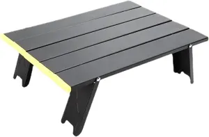 WOLWES Outdoor Aluminum Alloy Folding Table Camping Light Portable Picnic Barbecue Table Simple Mini Table Camping Aluminum Table (Color : 02)