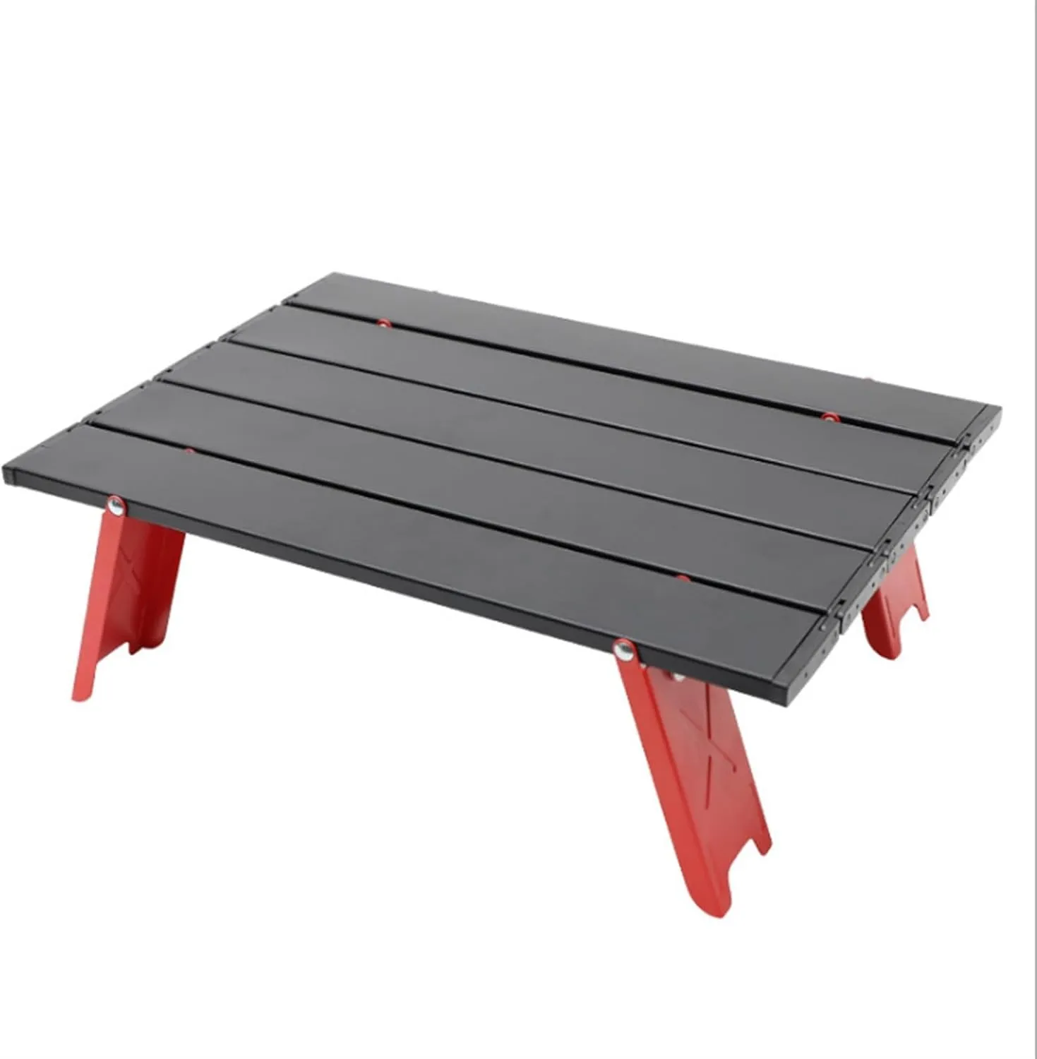 WOLWES Outdoor Aluminum Alloy Folding Table Camping Light Portable Picnic Barbecue Table Simple Mini Table Camping Aluminum Table (Color : 06)