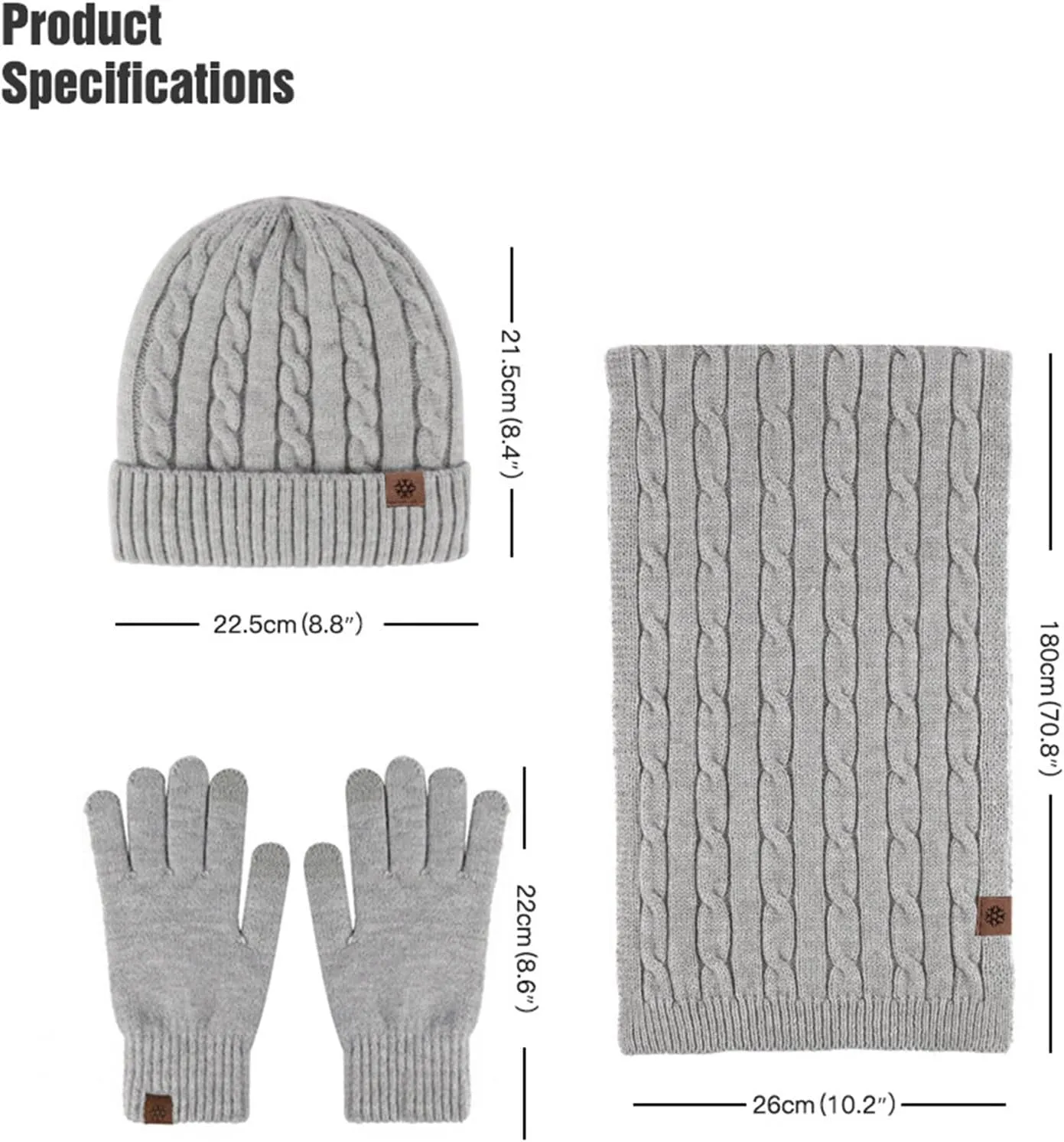 Women Warm Winter Thick Soft Hat for Women Knit Hats for Women Slouchy Cap Winter Hat for Women Christmas