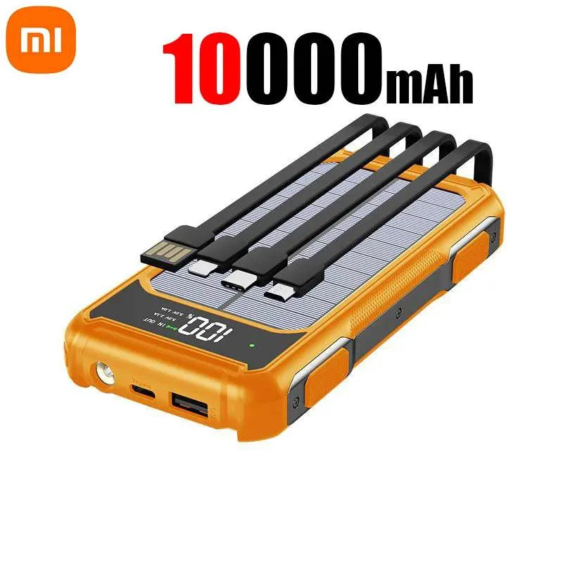 Xiaomi Solar Power Bank 4 in 1 With Built in Cables