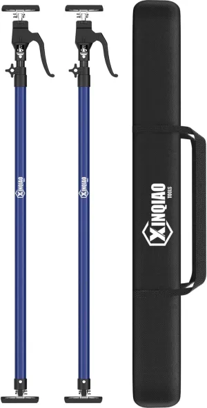 XINQIAO Cabinet Jacks for Installing Cabinets, Heavy Duty Third Hand Tools Adjustable Support Pole from 49.2 in to 114.2 in, 2 PCS