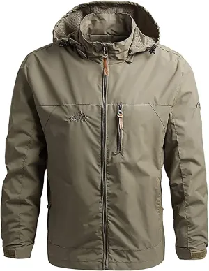 YANFU jacket Men's Softshell Jacket, Outdoor Functional Jacket, Leisure Jacket, Waterproof, Breathable, Windproof, Hiking