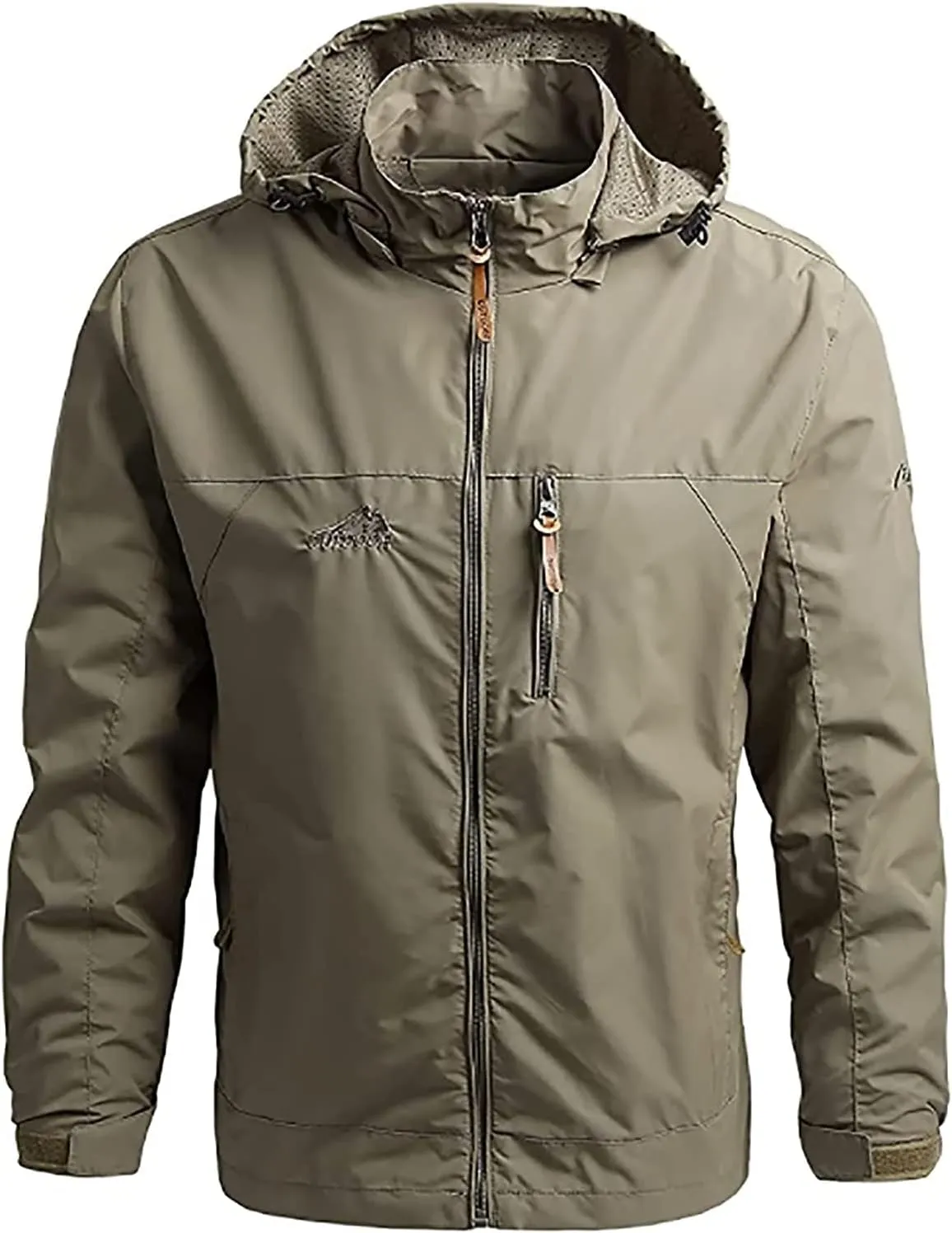 YANFU jacket Men's Softshell Jacket, Outdoor Functional Jacket, Leisure Jacket, Waterproof, Breathable, Windproof, Hiking