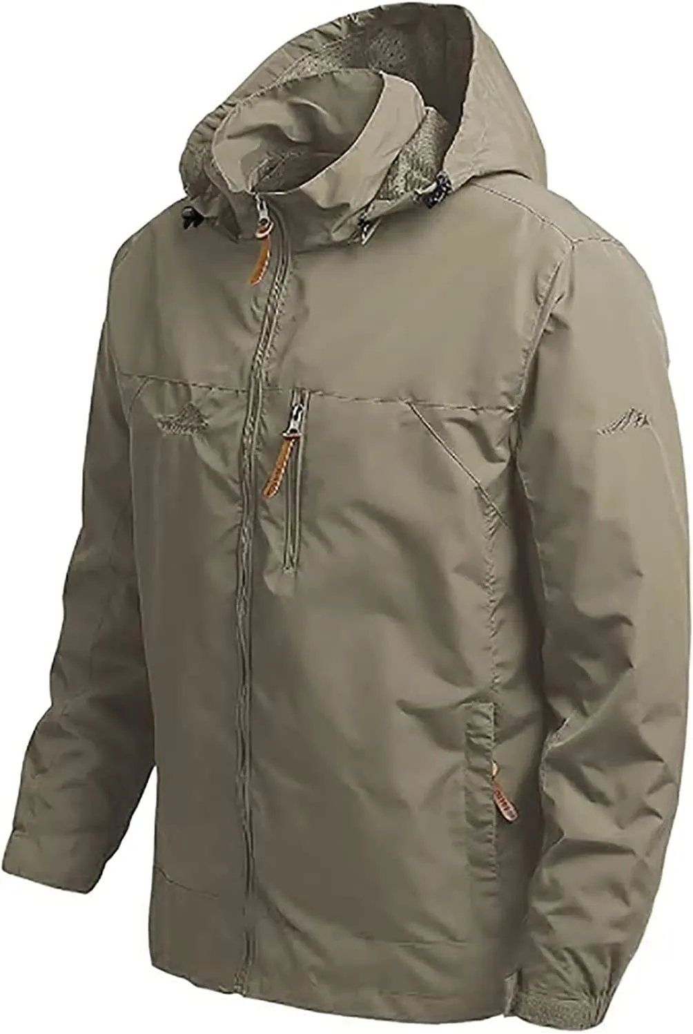 YANFU jacket Men's Softshell Jacket, Outdoor Functional Jacket, Leisure Jacket, Waterproof, Breathable, Windproof, Hiking