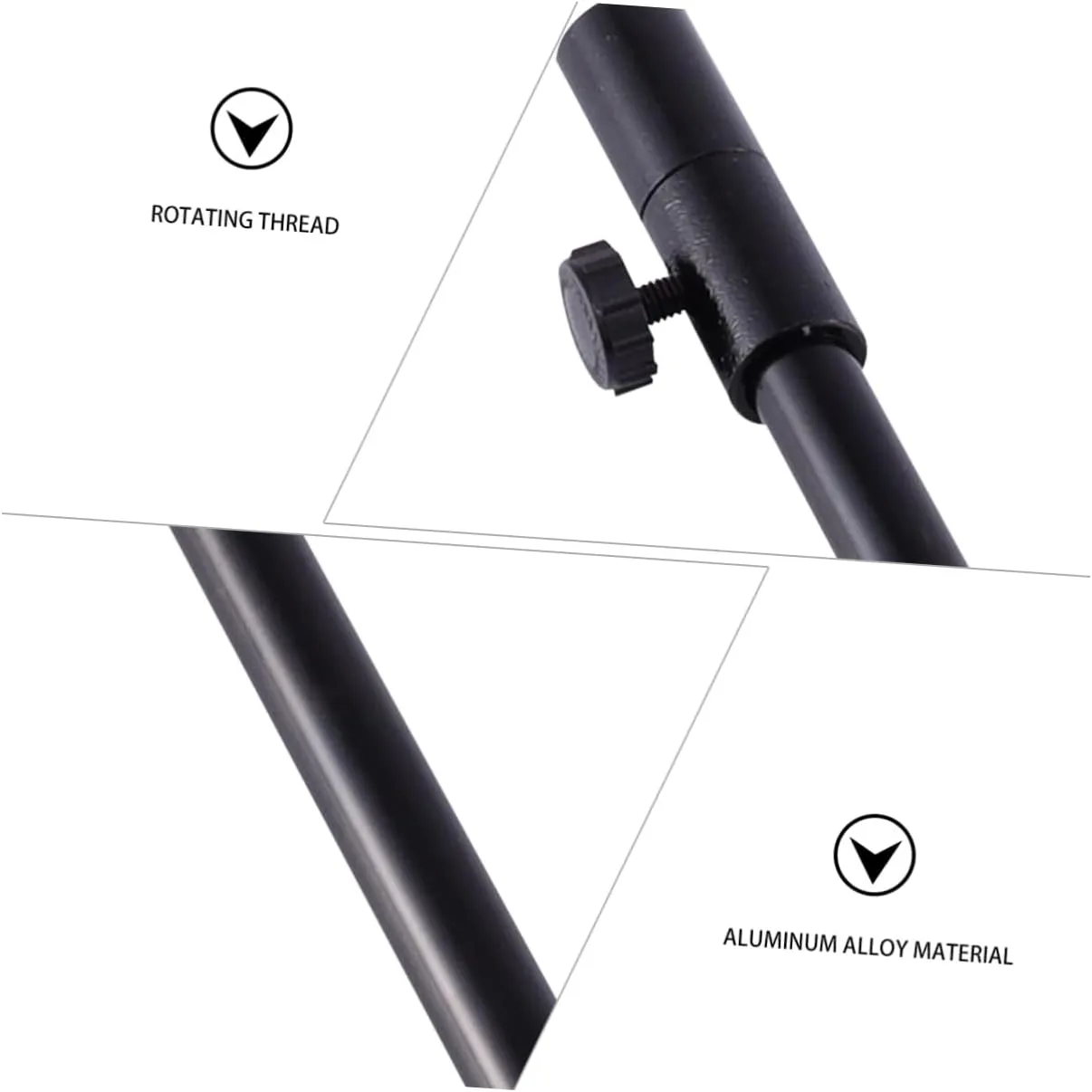 Yardwe 3 Pcs Fishing Rod Holder Library Fishing Equipment Metal Aluminum Alloy