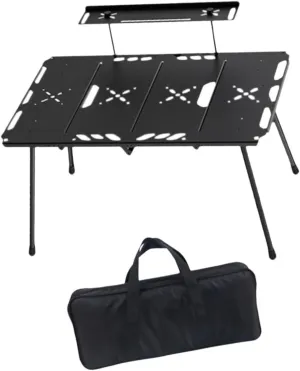 Yiju Camping Table Outdoor Table Portable Beach Table Aluminum Alloy Camp Table Foldable Table for Hiking Patio Backpacking BBQ