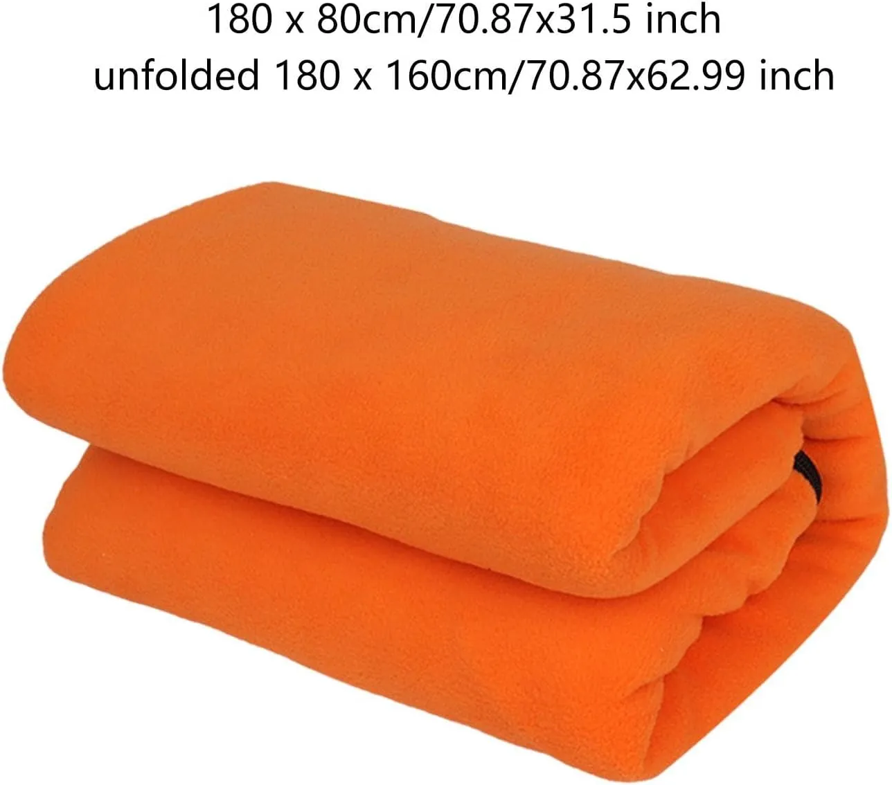 Yiju Portable Emergency Blanket with Sleeping Bag Liner for Outdoor Activities, Orange