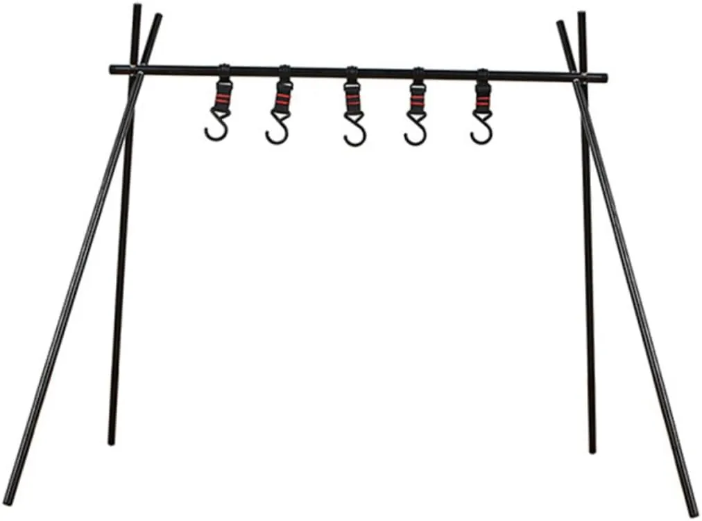 Zerodeko Picnic BBQ Camping Hanging Rack Aluminum Alloy Lightweight Easy to Carry Set up