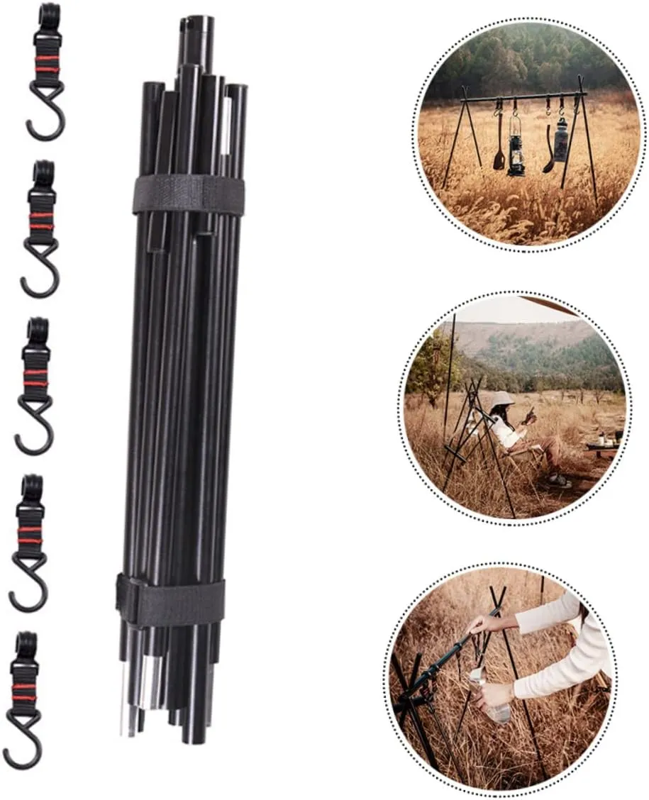 Zerodeko Picnic BBQ Camping Hanging Rack Aluminum Alloy Lightweight Easy to Carry Set up