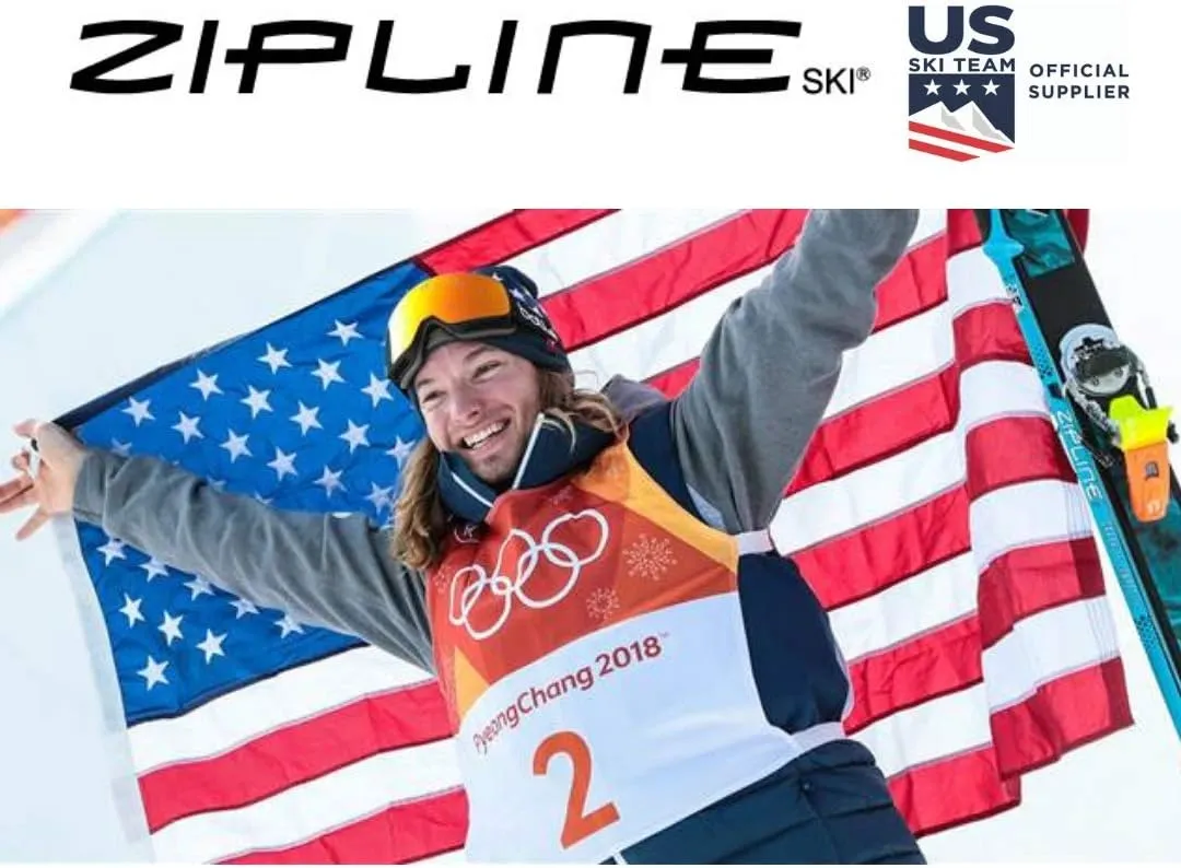 Zipline Lollipop 14.0 Graphite Carbon Composite Ski Poles – Lightweight, Durable, All-Mountain – Ergonomic Grip, Vibration Dampening, Ideal for Groomers and Freestyle. Choice of Olympic Skiers