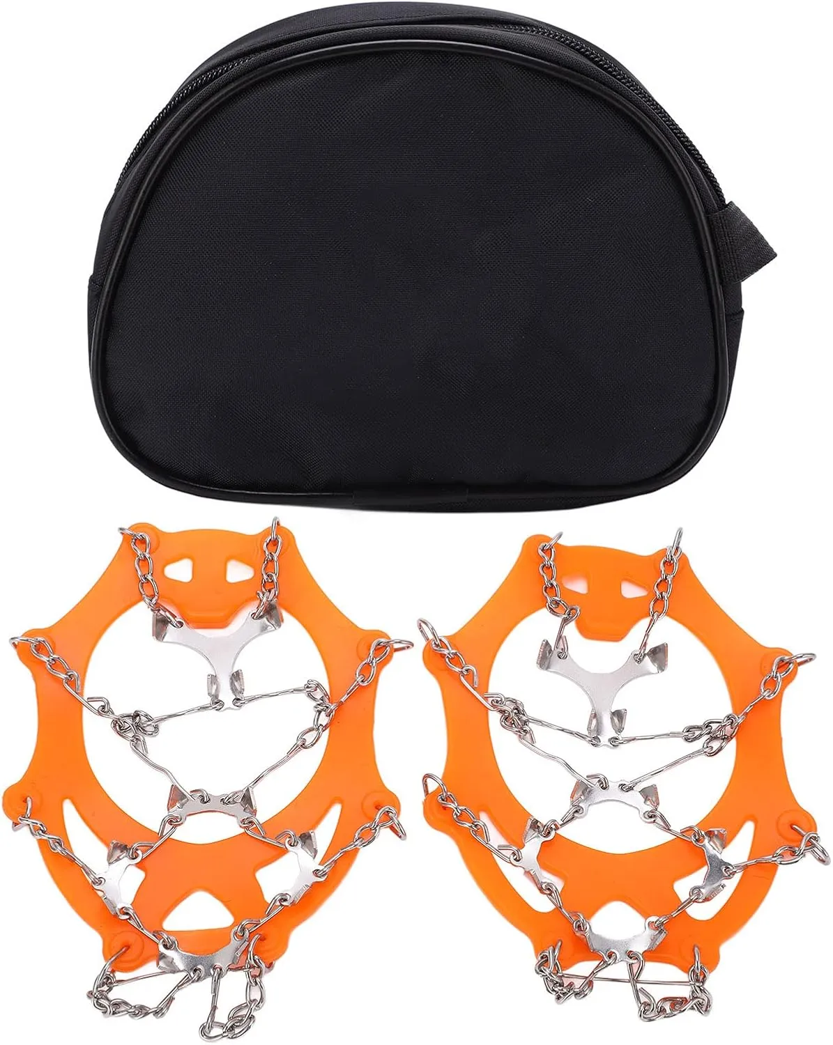 ZJchao Crampons for Hiking, for Hiking 12 Tooth with 2Pcs Micro Spikes for Mountaineering