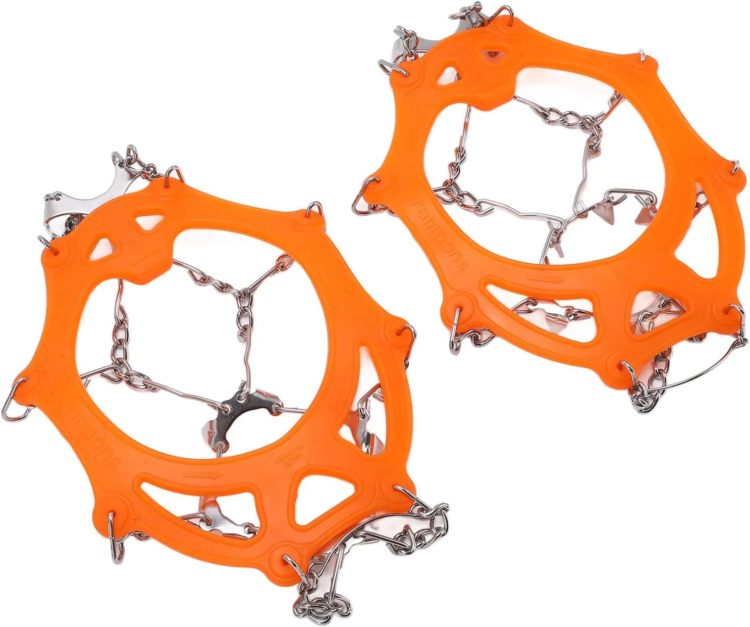 ZJchao Crampons for Hiking, for Hiking 12 Tooth with 2Pcs Micro Spikes for Mountaineering